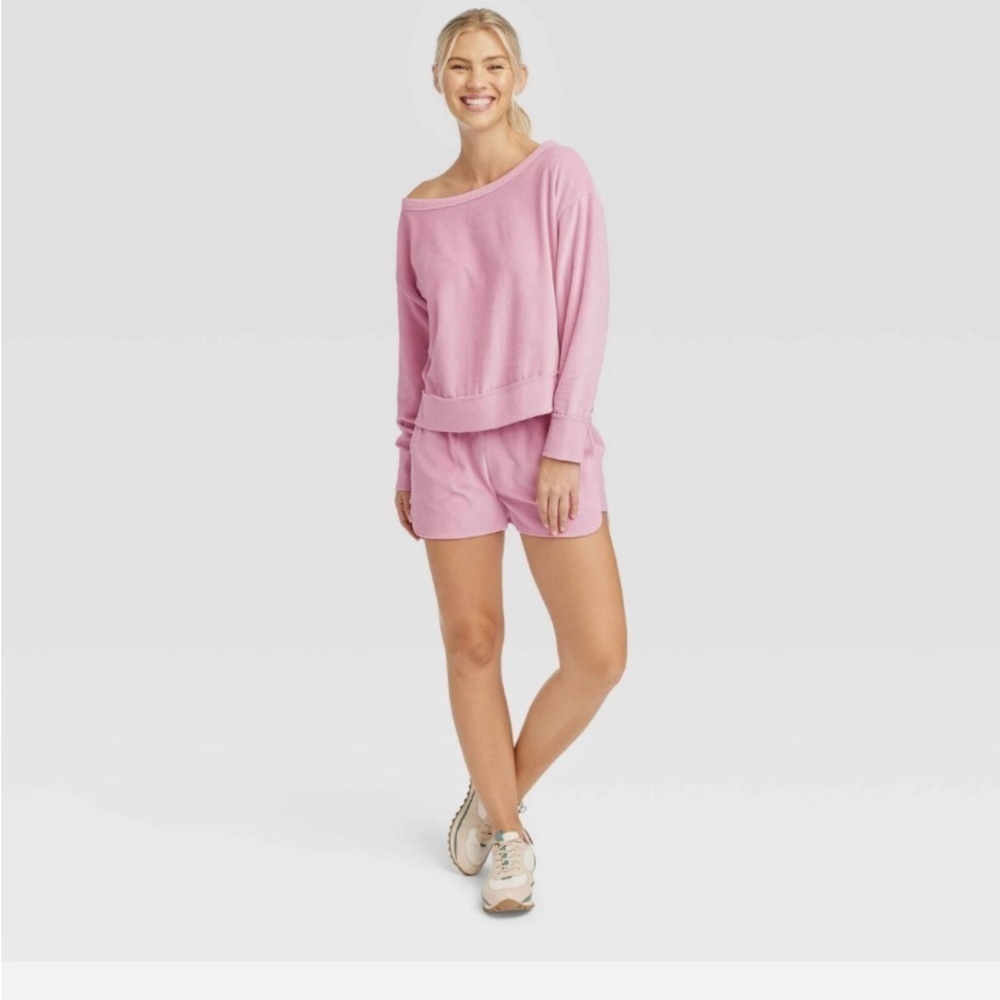 JoyLab Women's Velour Sweatshirt
Light Pink new